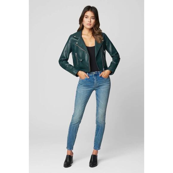 Blank NYC OVERACHIEVER moto green JACKET - Picture 3 of 8